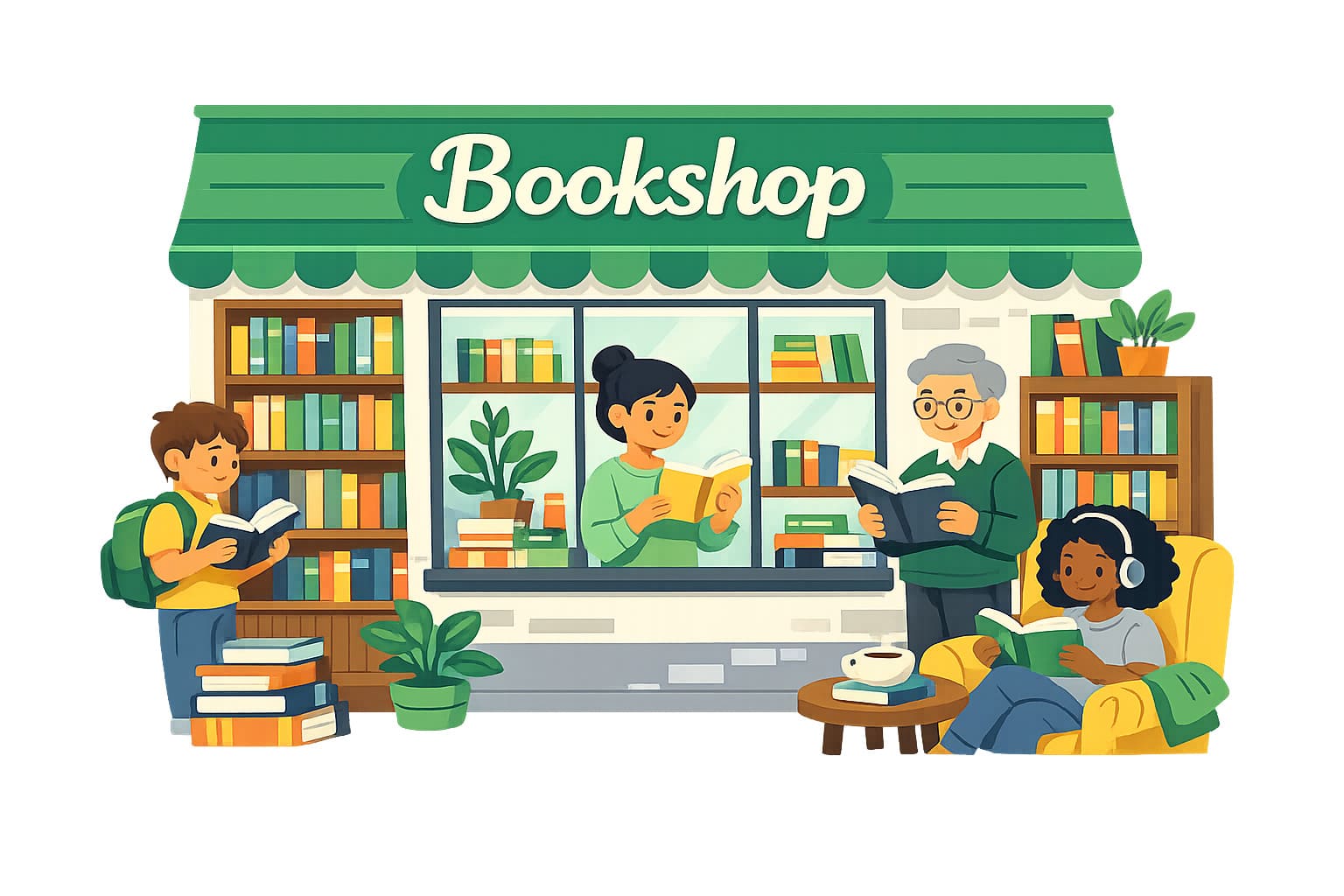 experience in a bookshop writing prompt